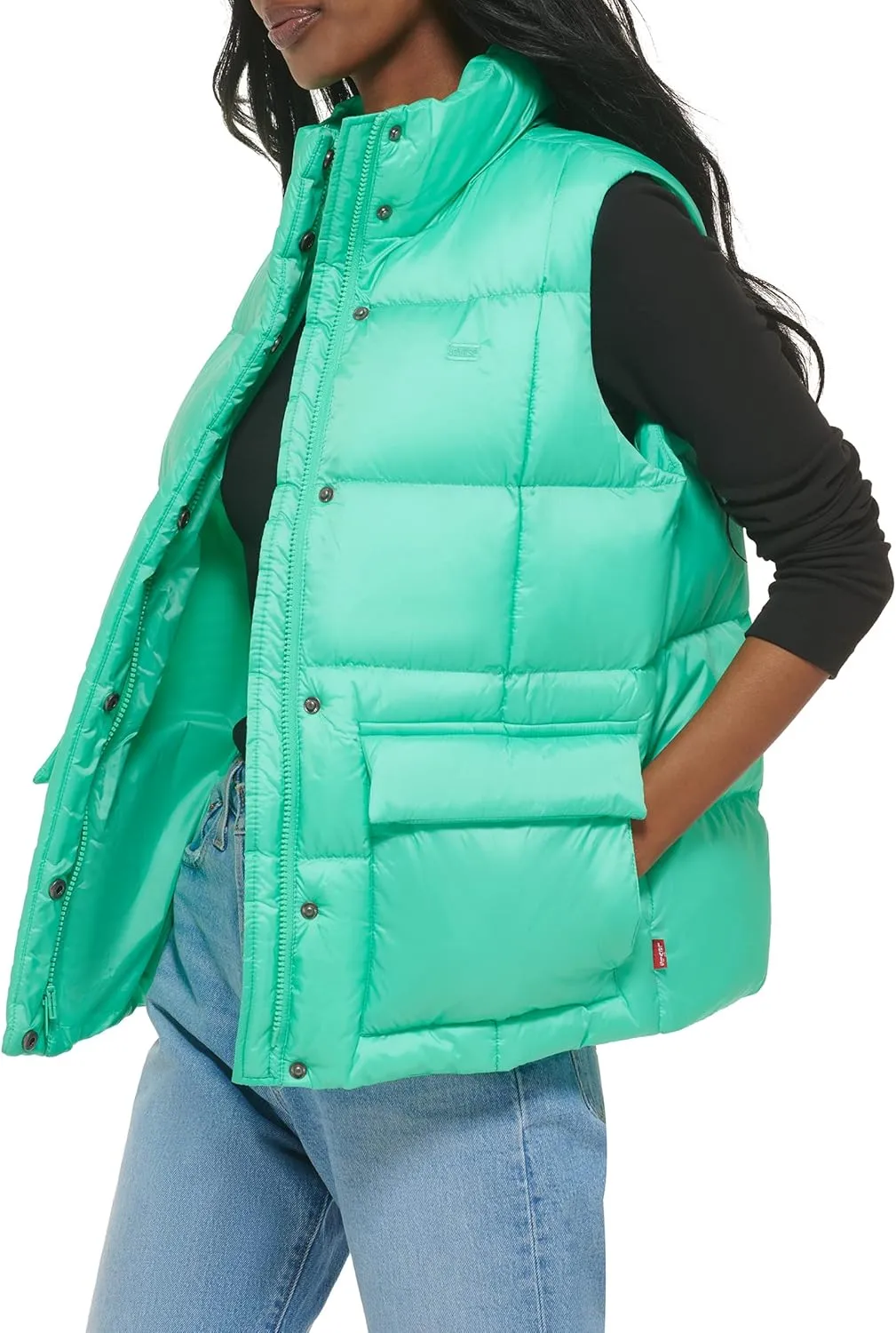 Levi's Women's Sporty Box Quilted Puffer Vest
