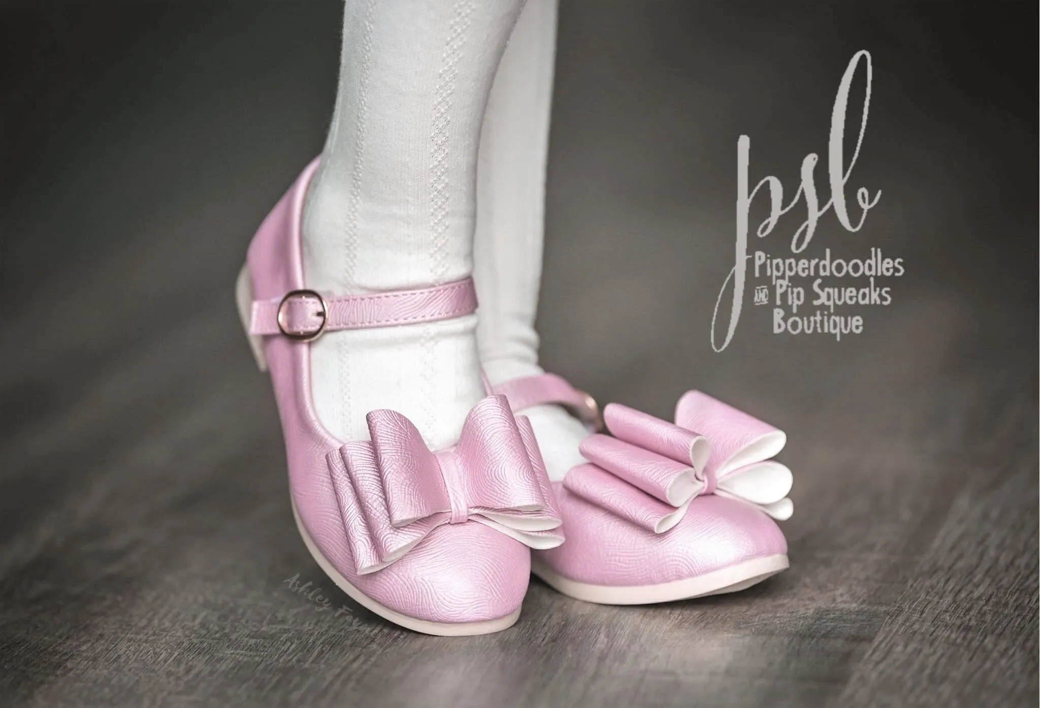 [Light Pink] Bow Shoes