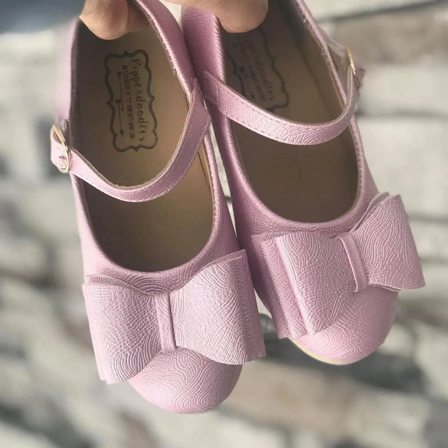[Light Pink] Bow Shoes