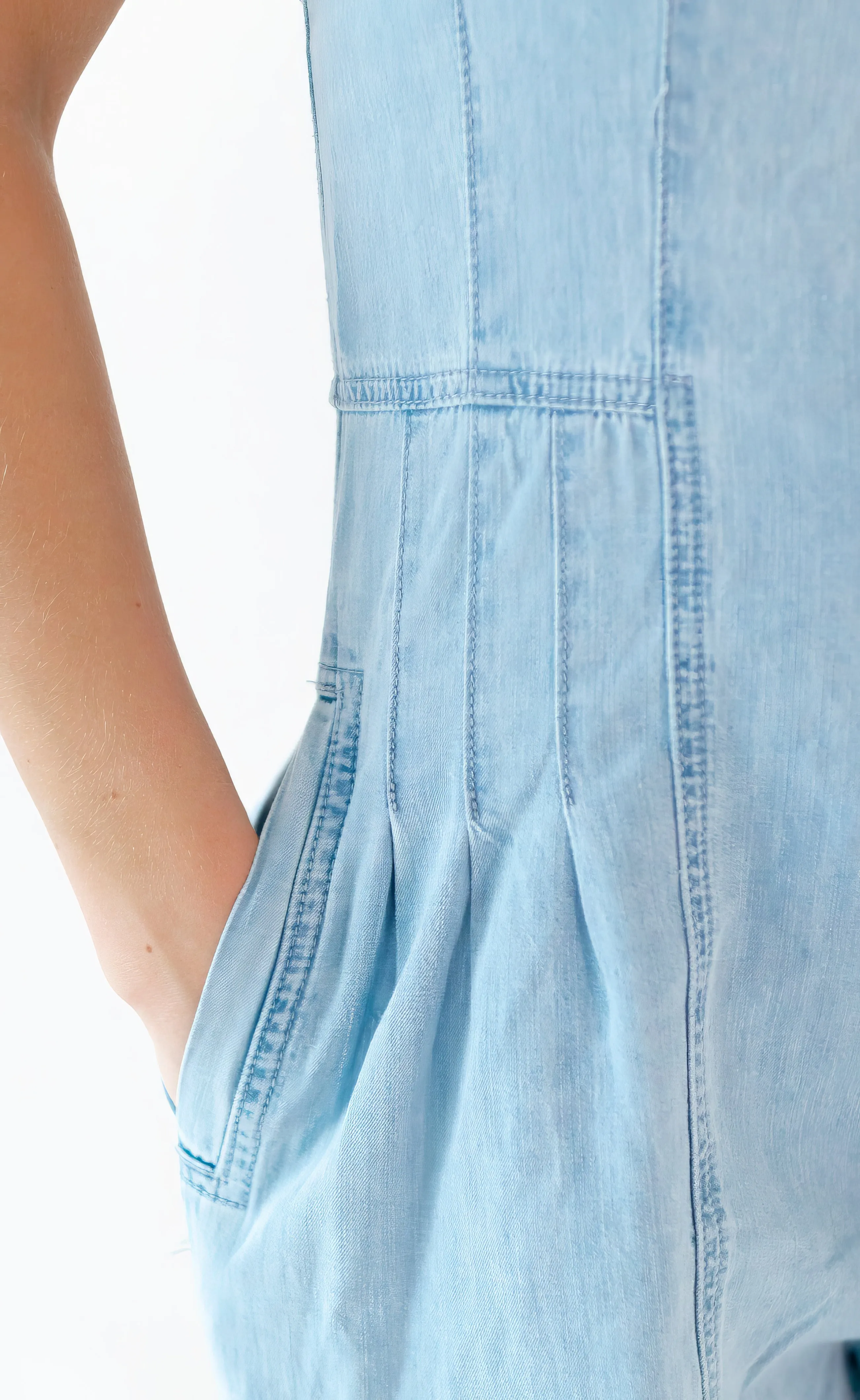 Madison Lace Up Back Jumpsuit