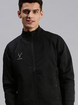 Men Black Sporty Jacket