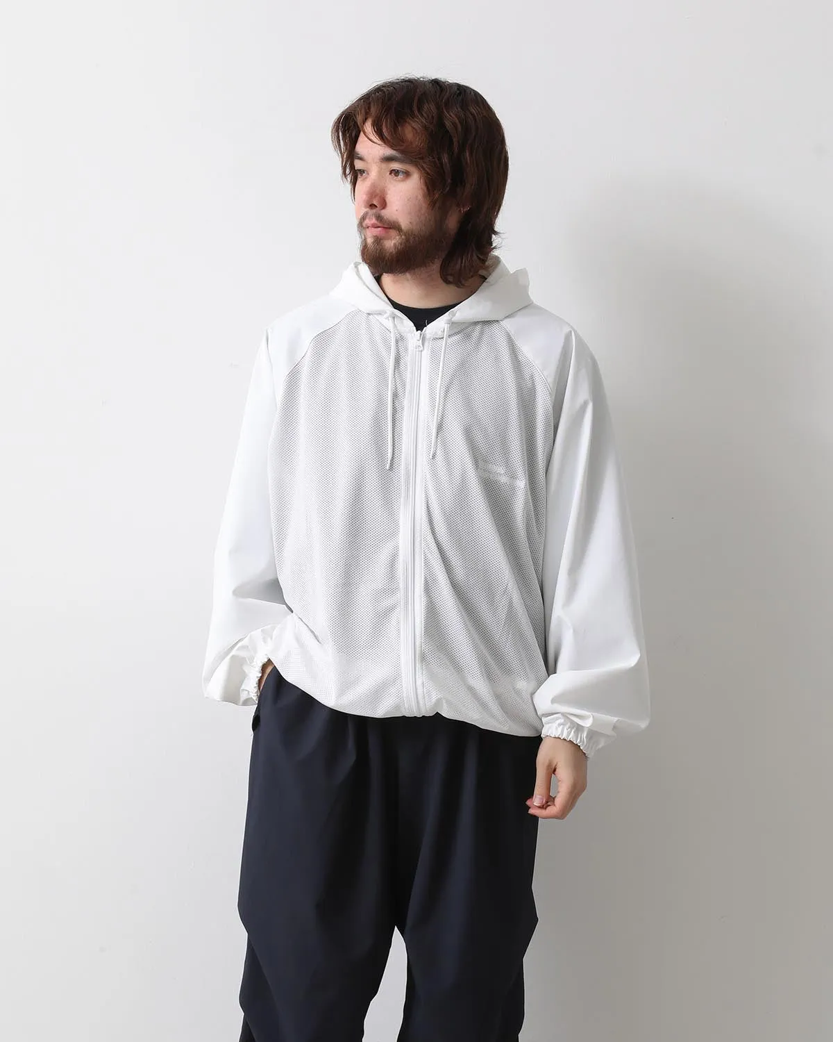 MESH SPORTY HOODIE