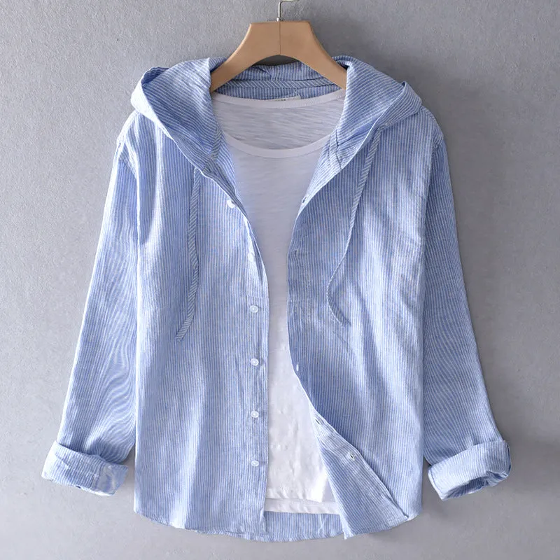 Miranda - Lightweight hooded blouse