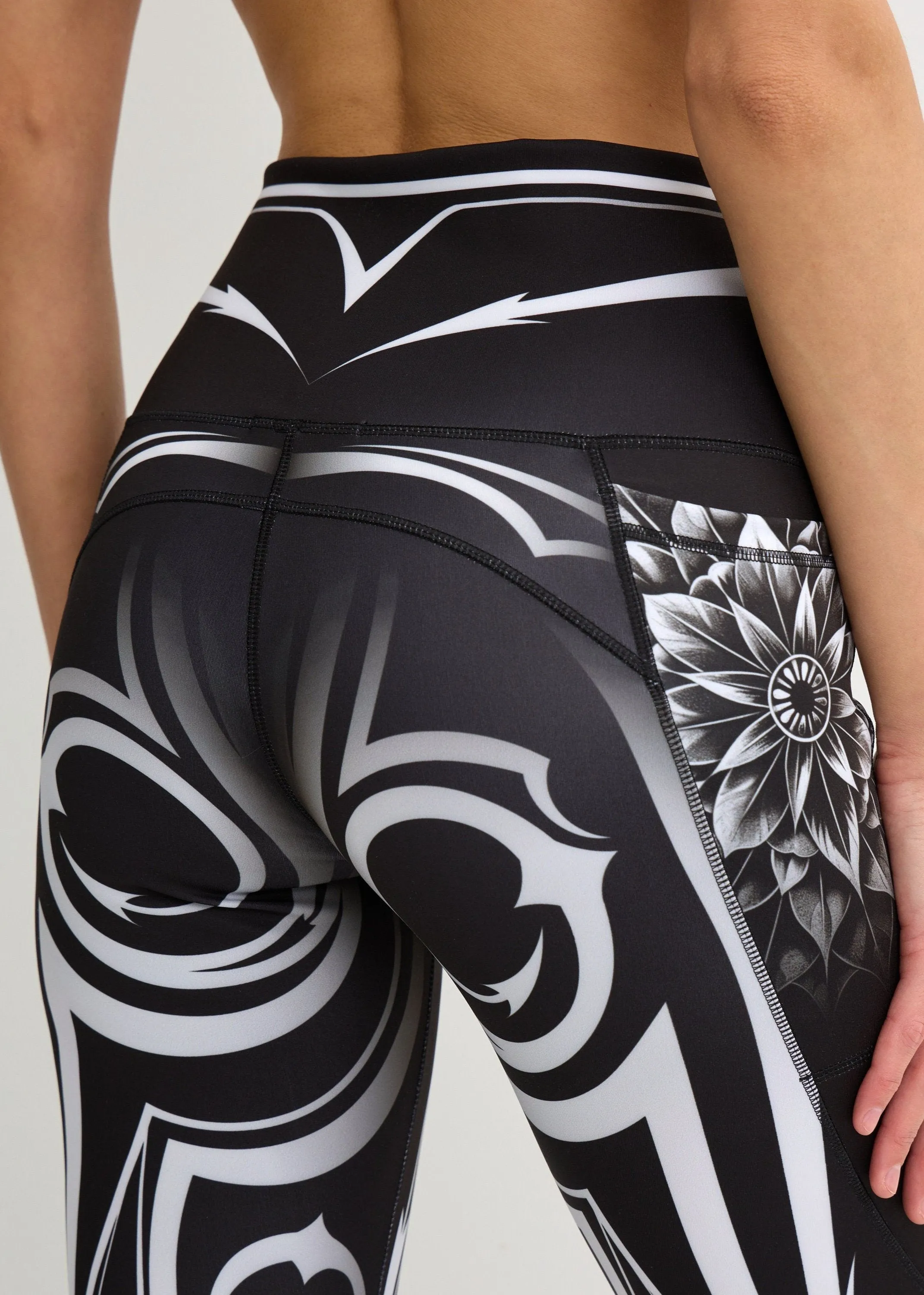 Moana Print Leggings with Pockets for Women  Yoga, Workout, Everyday Wear