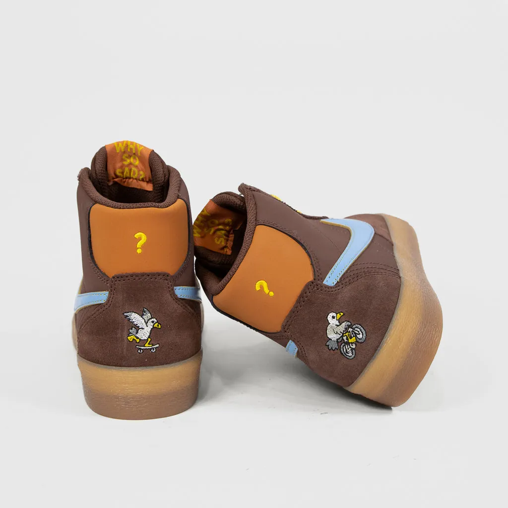 Nike SB - 'Why So Sad?' Bruin High Shoes - Light Chocolate / Light Blue