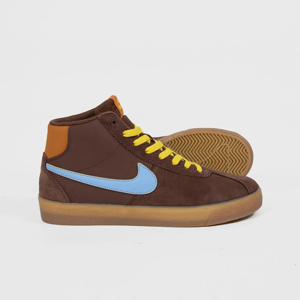 Nike SB - 'Why So Sad?' Bruin High Shoes - Light Chocolate / Light Blue