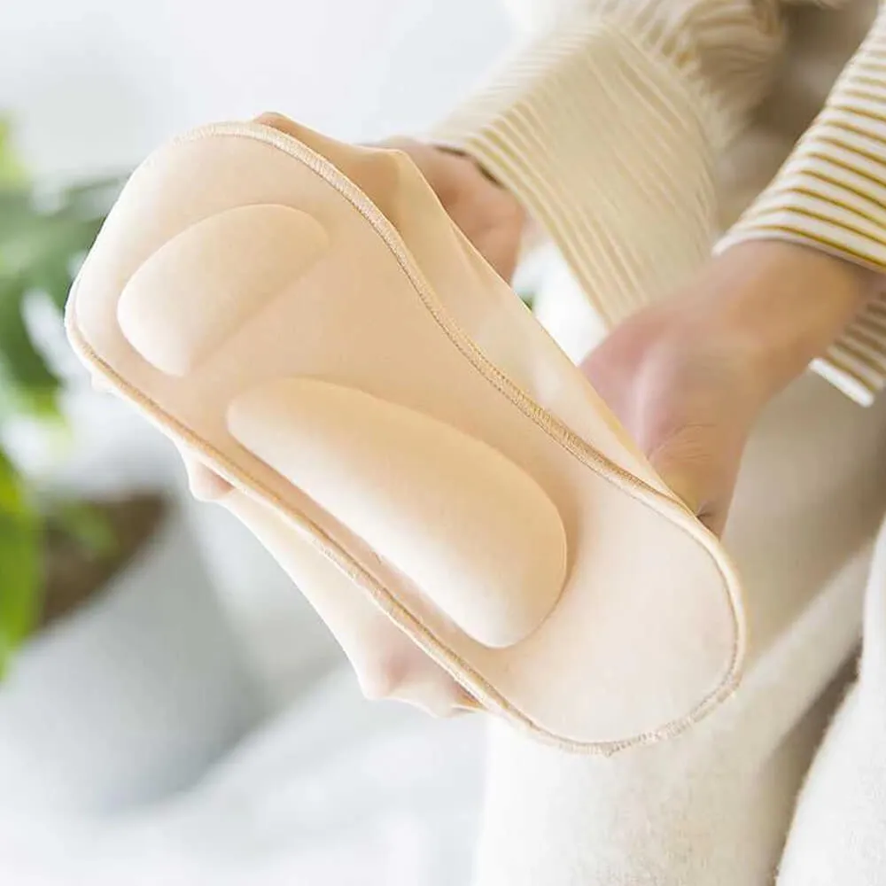 Padded No Show Socks With Arch Support