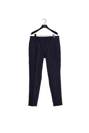 Pantalon slim velours bleu nuit