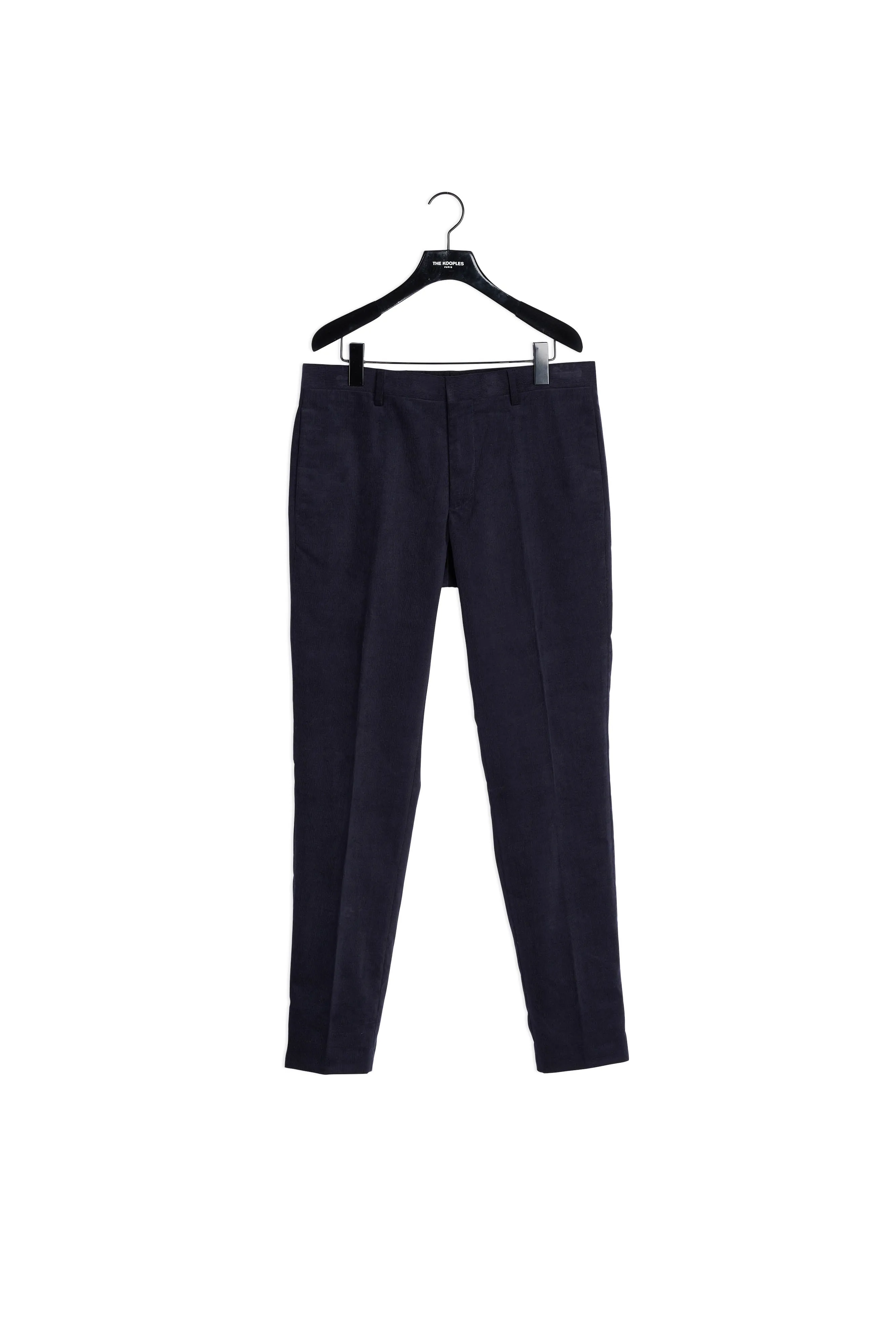 Pantalon slim velours bleu nuit