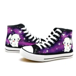 Pikachu Luminous High top Canvas Shoes Sneaker Children Shoes Gifts
