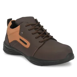 Pro Genuine Leather Light Weight Steel Toe Safety Shoes