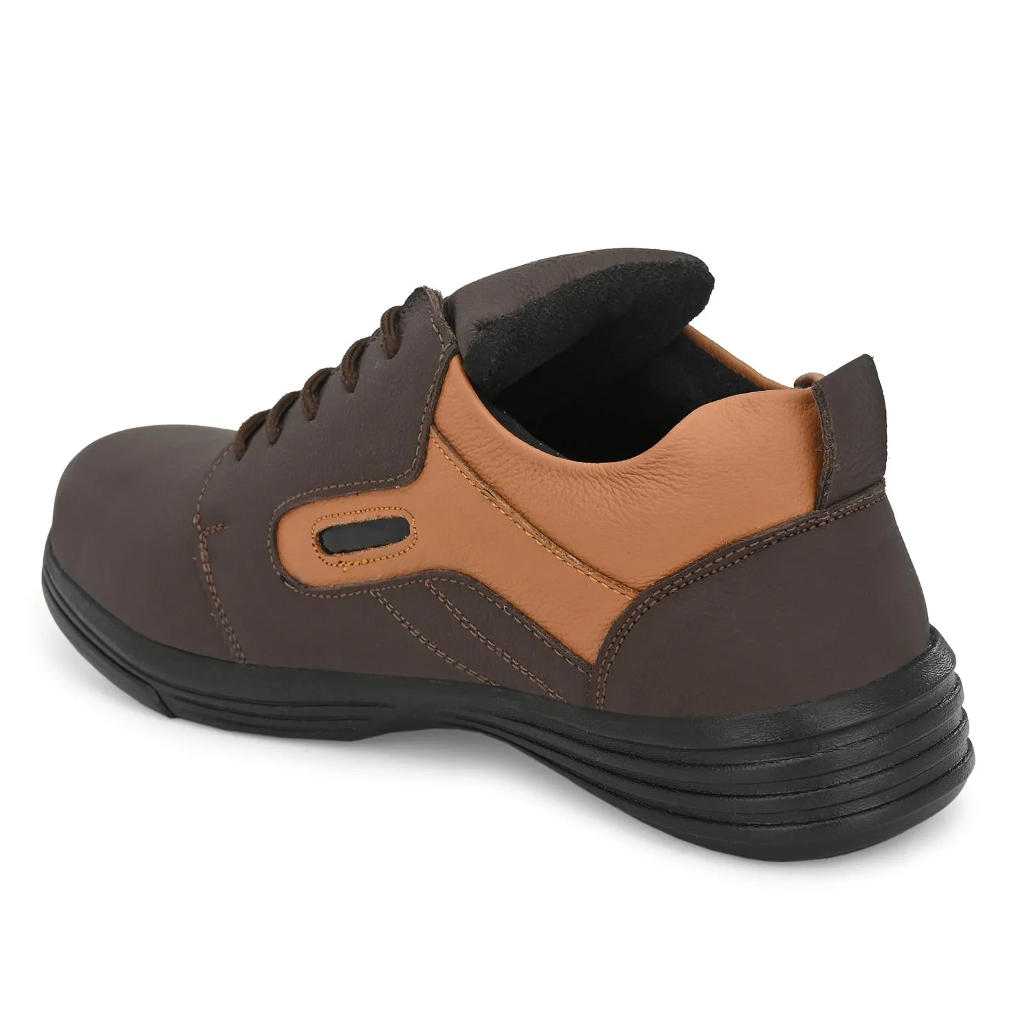 Pro Genuine Leather Light Weight Steel Toe Safety Shoes