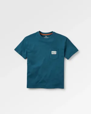 Roamer Patch Relaxed Fit T-Shirt - Dark Denim