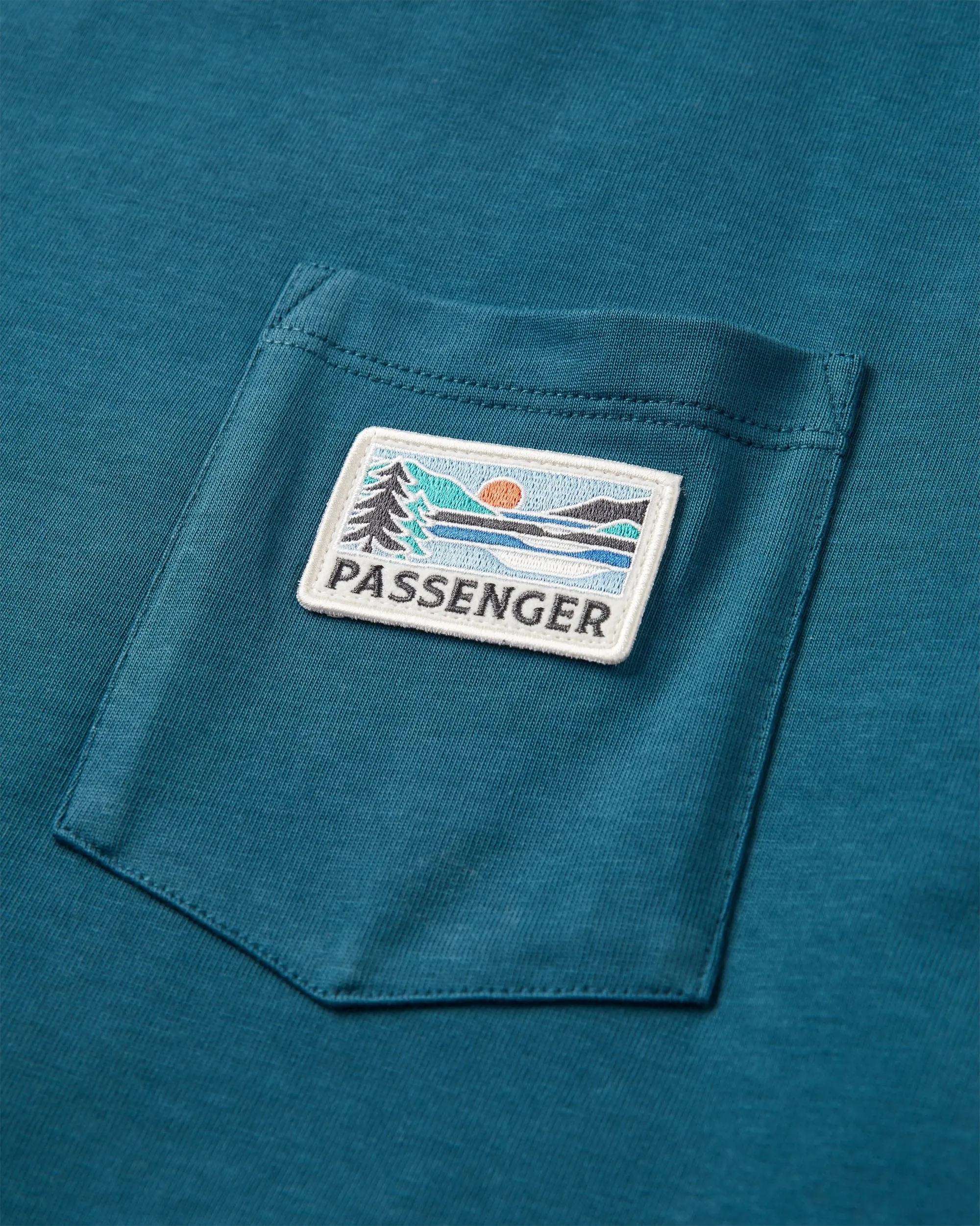 Roamer Patch Relaxed Fit T-Shirt - Dark Denim