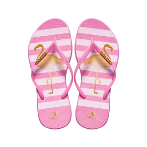 Samba Sol Women's Fashion Collection Flip Flops - Flamingo