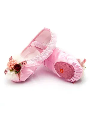 Satin Lace Ballet Soft Sole Practitioner Cat Claw Shoes