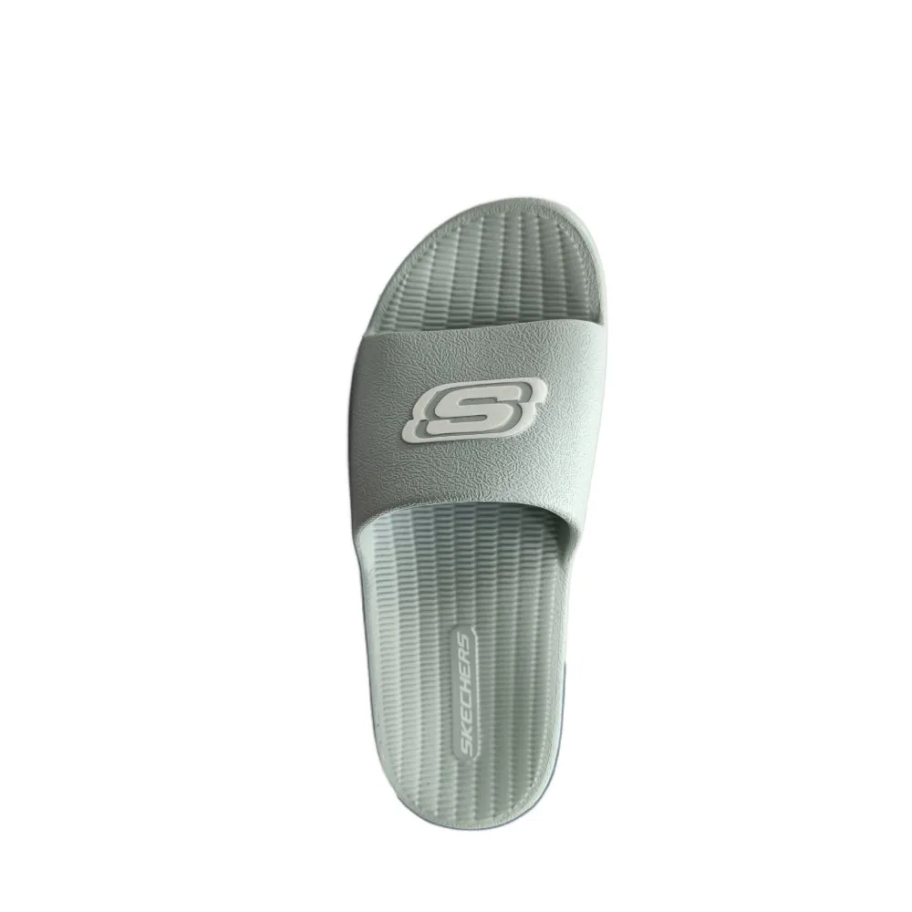 SKECHERS Women's Darvon-Hartleb Slide (Gray)