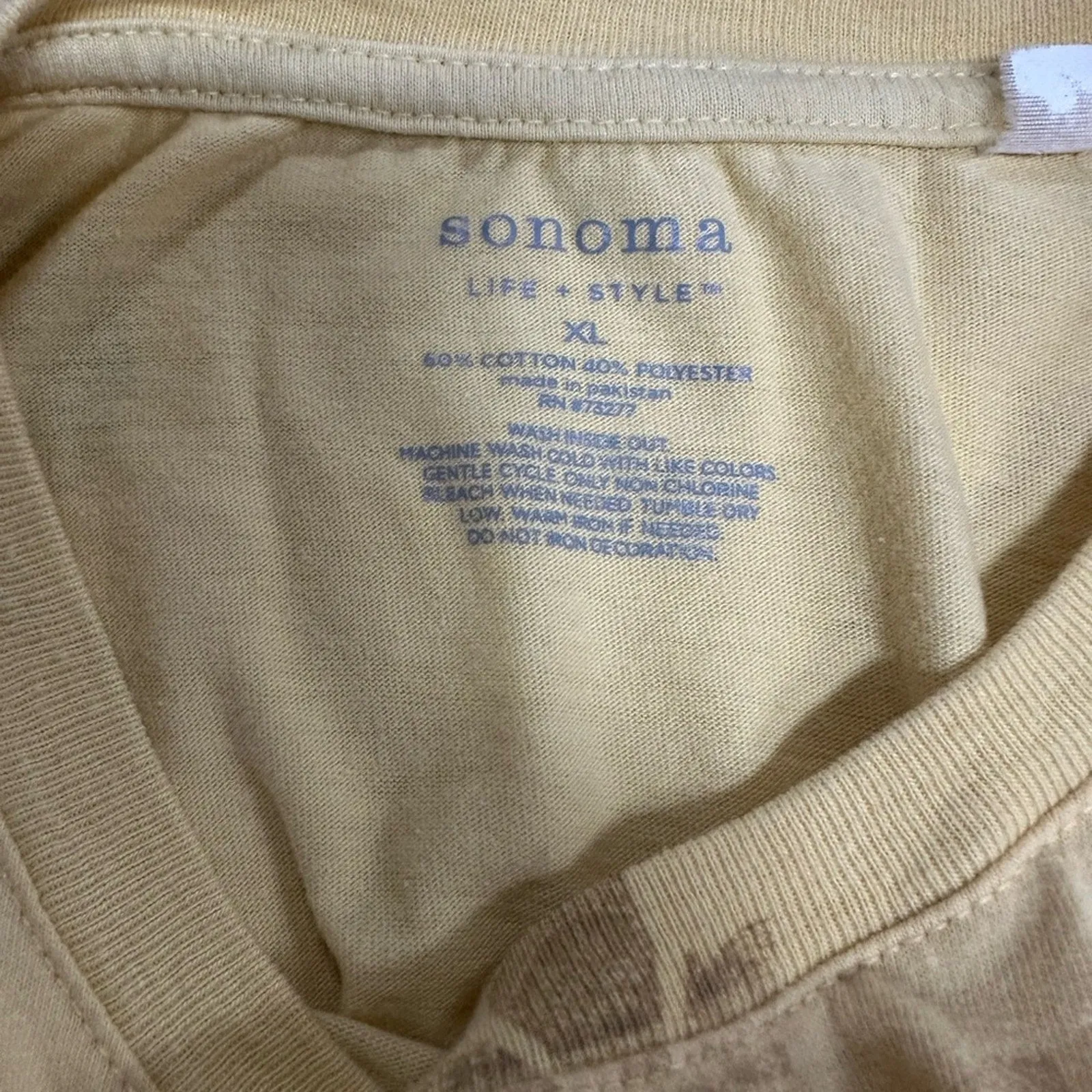 Sonoma Beige Long Sleeve Shirt