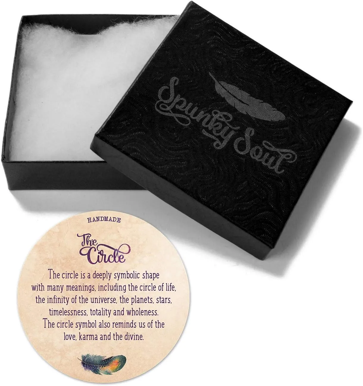 SPUNKYsoul Buckle or 5 Wrap Leather Circle Bracelet - Adjustable Boho-Inspired Leather Bracelet for Women & Men, Unique Distressed Jewelry with Symbolic Circle, Ideal for Everyday Wear & Gifting