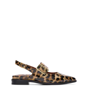 Sunbeam Leopard Patent Leather Flats