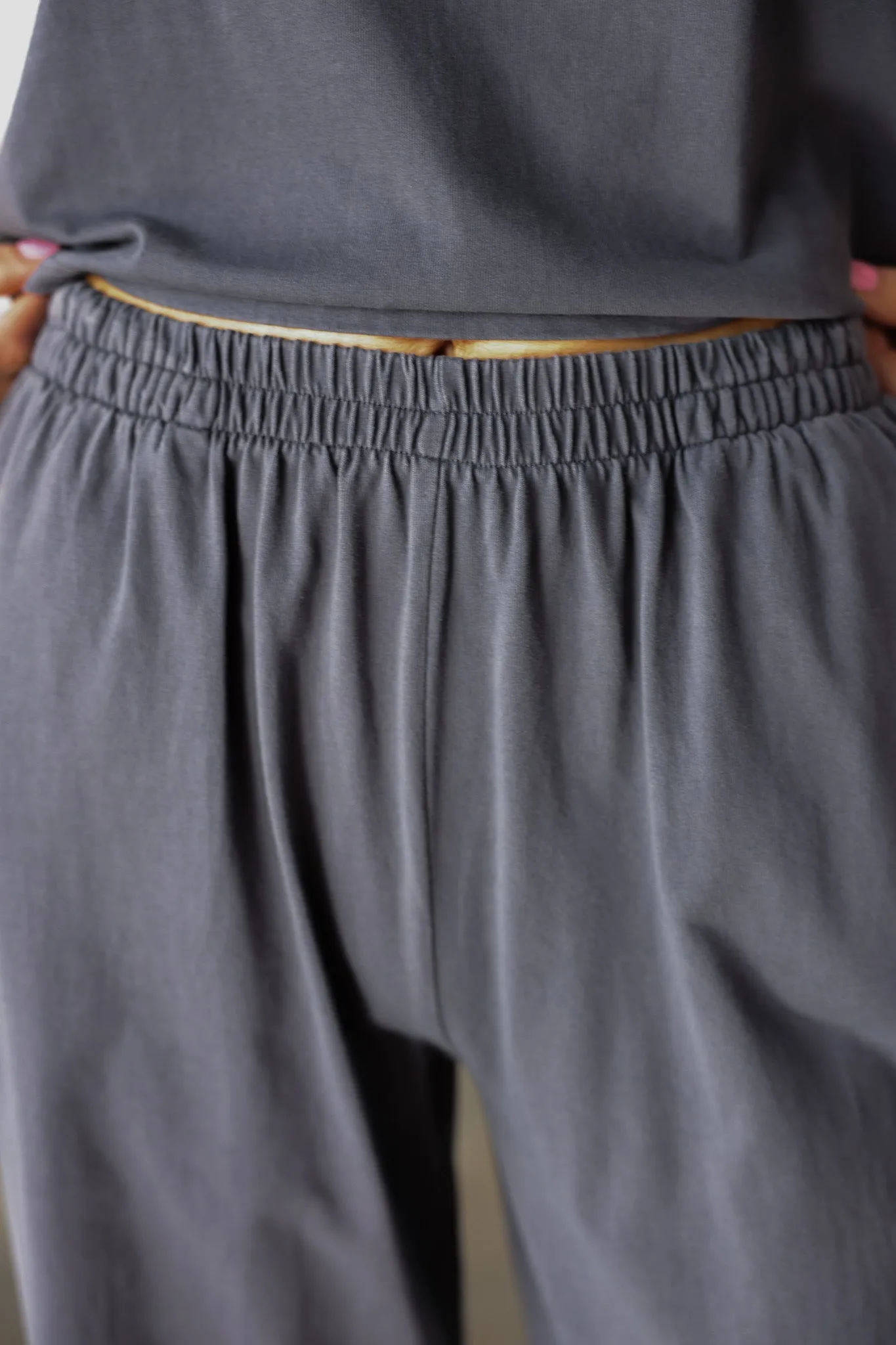 Tank & Pants Casual Set - Charcoal