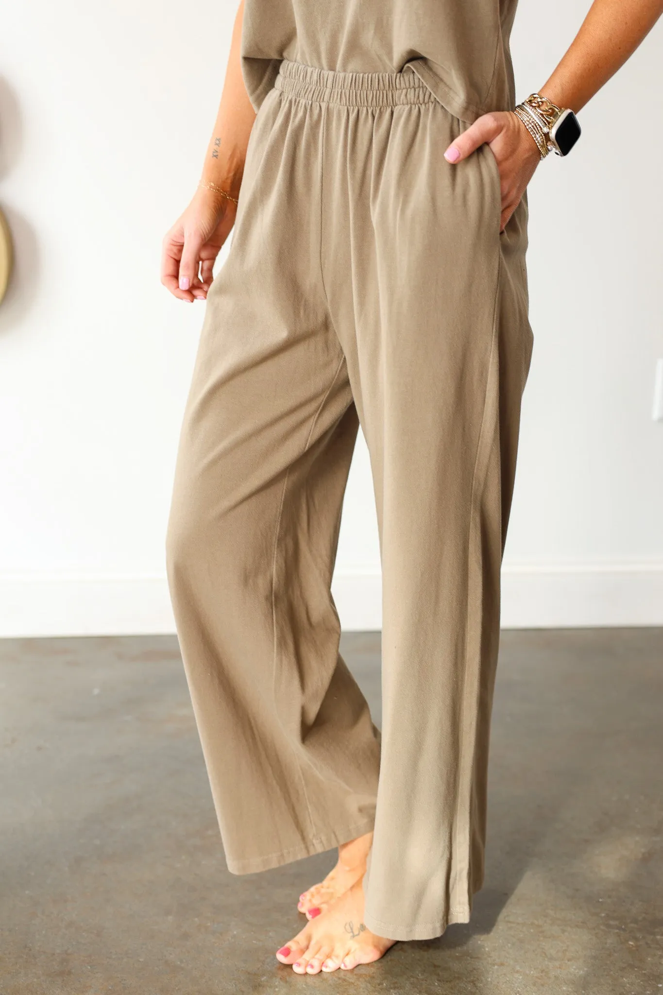 Tank & Pants Casual Set - Olive