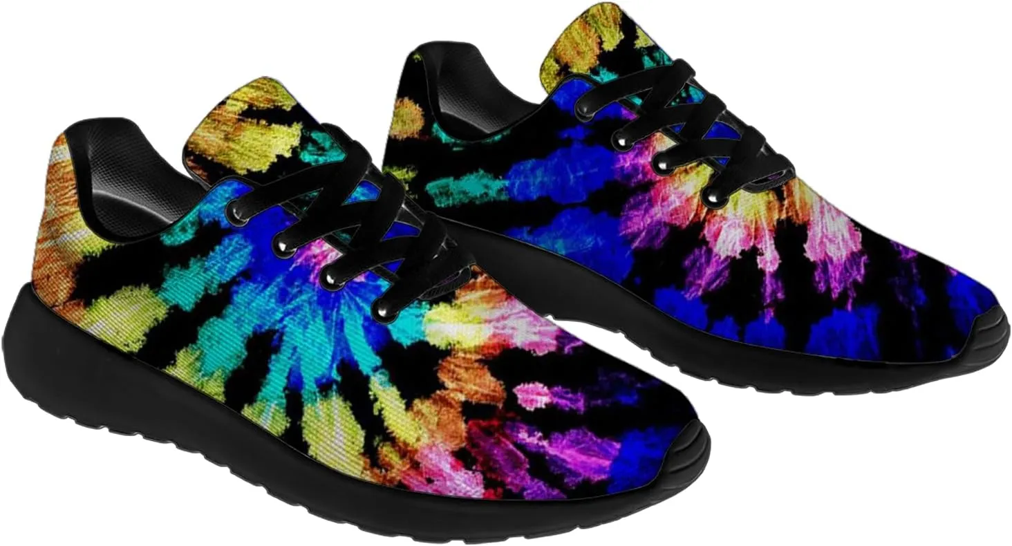 Tie Dye Shoes for Men Women Tennis Shoes Comfortable Walking Sneakers Gifts for Him Her