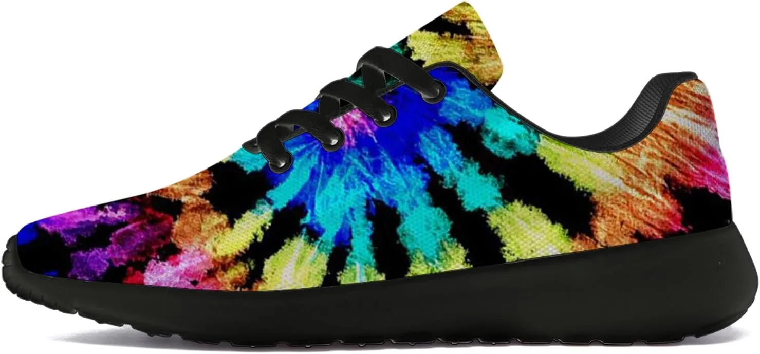 Tie Dye Shoes for Men Women Tennis Shoes Comfortable Walking Sneakers Gifts for Him Her