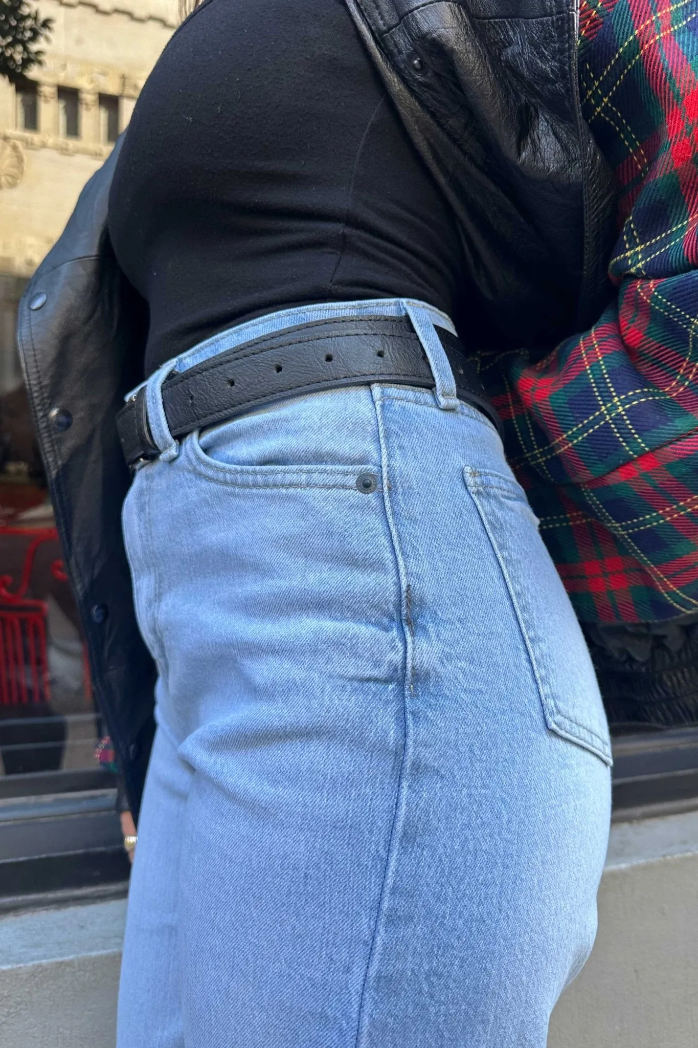 Ultra Comfort - Wide-Leg - High-Waist Ice Blue Jeans