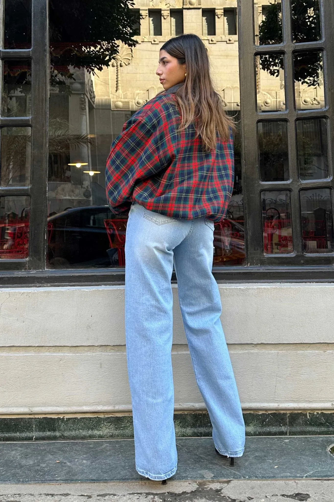 Ultra Comfort - Wide-Leg - High-Waist Ice Blue Jeans