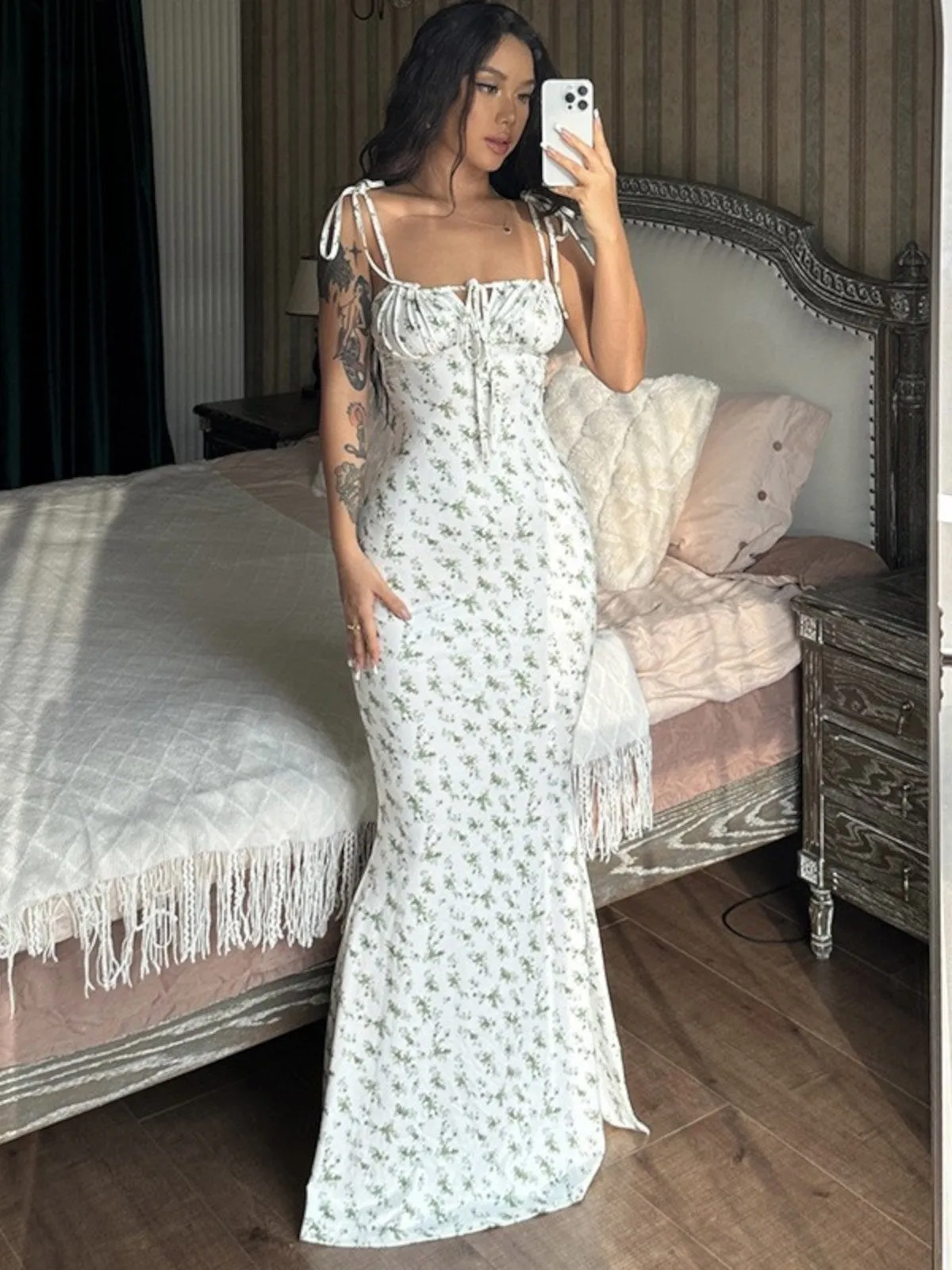Willow Floral Cami Midi Dress