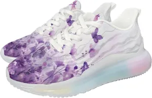 Women Air Cushion Running Shoe Flowers Print Sport Shoes Non Slip Breathable Athletic Tennis Fitness Sneaker US6-11