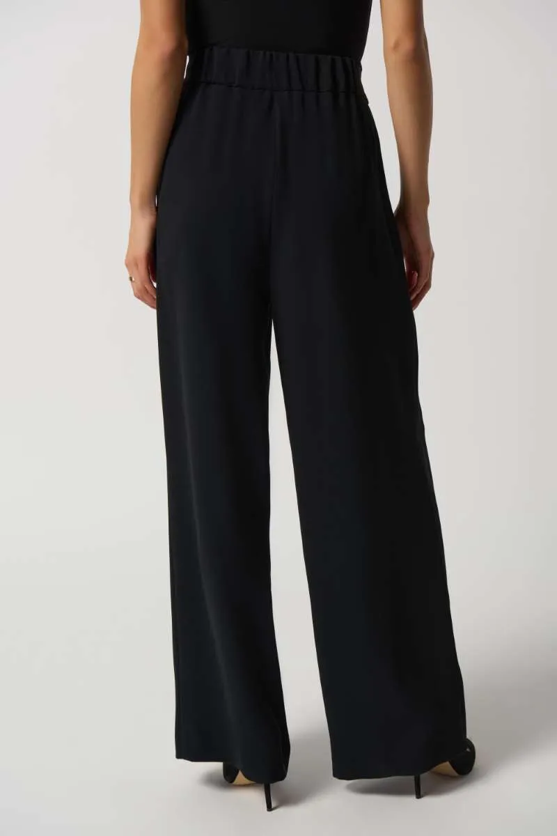 Woven Wide-Leg Pants in Black 233043 by Joseph Ribkoff